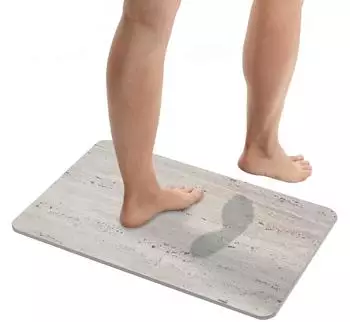 Wenko Badematte Puna Diatomit, grau (25964100)