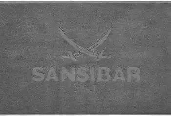 Sansibar Sylt Badematte 50x80cm, 100% Baumwolle, anthrazit