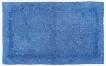Homescapes Badezimmermatte extra gro&szlig;, wendbar, 100% Baumwolle, 1600g/m&sup2;, kobaltblau, 70x120cm