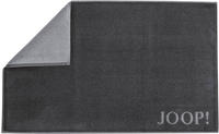 Joop! Badematte Classic Doubleface, Schwarz, Hellgrau, Textil, Uni, rechteckig, 50x80