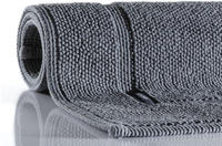 Joop! Badteppich Pearl, Anthrazit, Textil, Uni, rechteckig, 70x120 cm, Made in