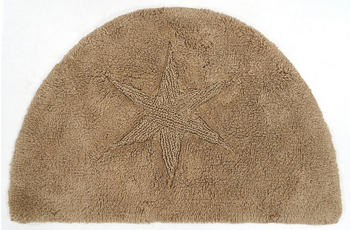 OTTO products Badematte Star Baumwolle, halbrund, Stern Motiv, als 3 teiliges Badematten Set erhältlich, sand