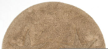 OTTO products Badematte Star Baumwolle, rund, Stern Motiv, als 3 teiliges Badematten Set erhältlich, sand