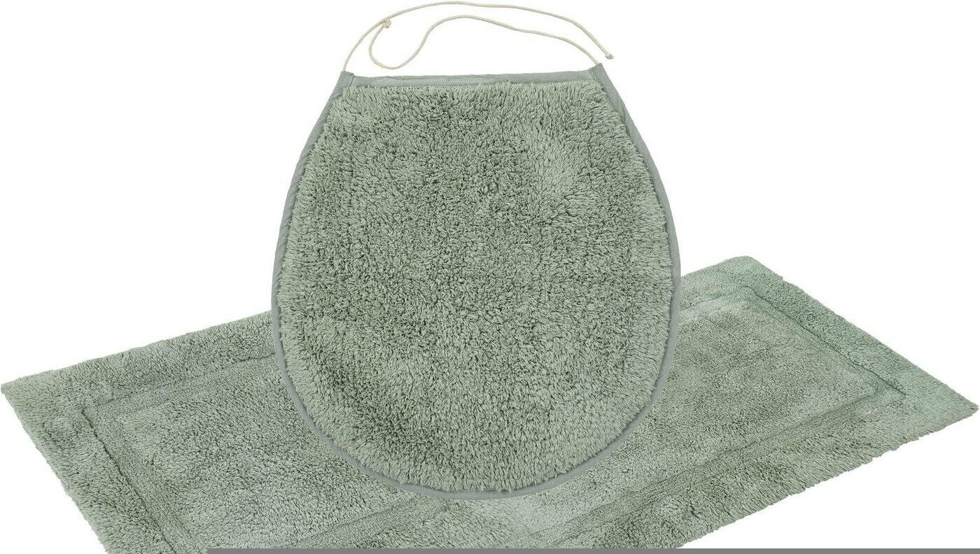 OTTO products Badematte Leni Baumwolle, rechteckig, 3-tlg. Hänge-WC Set ...