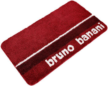 Bruno Banani Badematte Maja Polyester, rechteckig, weiche Haptik, mit Logo pink