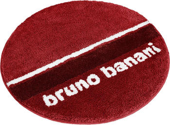 Bruno Banani Badematte Maja Polyester, rund, weiche Haptik, mit Logo pink