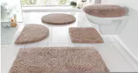 OTTO home Badematte "Merida, Badvorleger, Badezimmer Teppich" H&ouml;he 32 mm