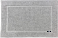 Joop! Badteppich Pearl, Silber, Hellgrau, Textil, Uni, rechteckig, 70x120 cm, Made in