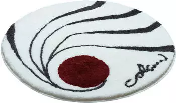 Colani 18 Badteppich weiss 80 cm rund