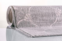 Joop! Badteppich Repetition, Graphit, Grau, Textil, Floral, rechteckig, 60x90 cm,