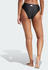Adidas Iconisea High-Waist Bikinihose (IT8573) black / white