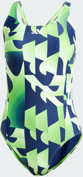 Adidas 3-Stripes Graphic Swimsuit green spark (IQ3977)