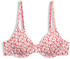 Esprit Bikinitop mit unwattierten Bügel-Cups und Print (994EF1A319) dark red