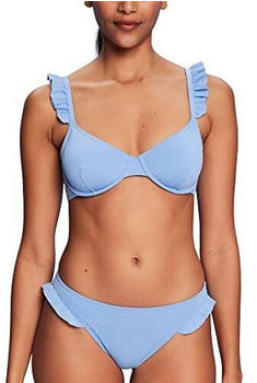 Esprit Recycelt: Bügel-Bikinitop mit Rüschendetails (053EF1A333) light blue lavender