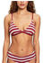 Esprit Gestreiftes Bikini-Top mit wattierten Cups (993EF1A338) dark red