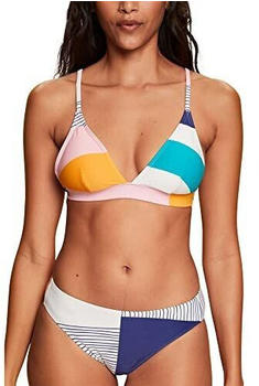 Esprit Wattiertes Bikinitop im Mustermix-Design (033EF1A317) sand
