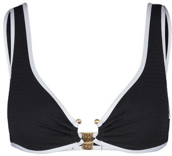 Seafolly Beach Bound Ring Front Tank Bikini Top (31467-072) black