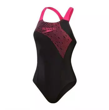 Speedo Women's Medley Logo 1 Piece black/pink (8-1347417215)