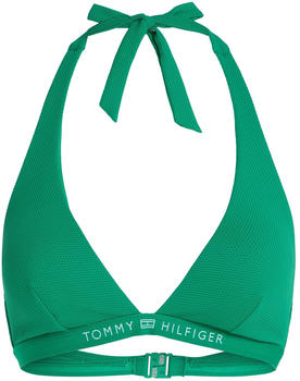 Tommy Hilfiger Tonal Logo Fixed Triangle Bikini Top (UW0UW05257) olympic green