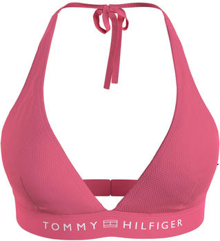 Tommy Hilfiger Tonal Logo Fixed Triangle Bikini Top (UW0UW05257) botanical pink