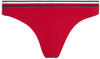 Tommy Hilfiger Global Stripe High Leg Cheeky Bikini Bottoms (UW0UW05293) primary red