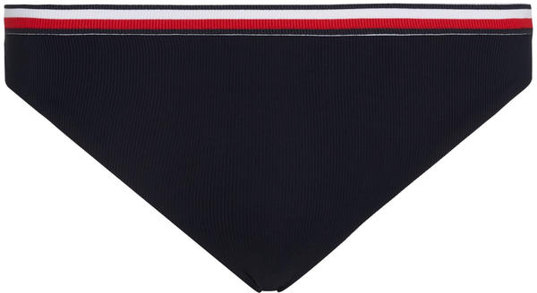Tommy Hilfiger Global Stripe Ribbed Hipster Bikini Bottoms (UW0UW05402) black