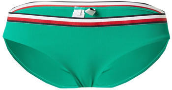 Tommy Hilfiger Global Stripe Ribbed Hipster Bikini Bottoms (UW0UW05402) olympic green