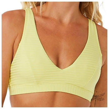 Rip Curl Women's Premium Surf Deep V Bikini Top (0BMWSW) bright yellow