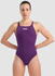 (004760-911) plum white: Arena Team Badeanzug Swim-Pro Einfarbig (004760)