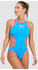 Arena One Biglogo Swimsuit turquoise-fluo pink