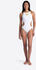 Arena One Biglogo Swimsuit R white gold
