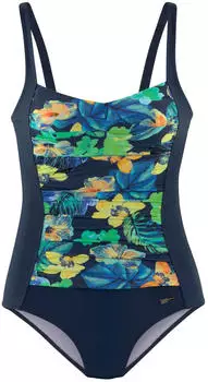 Lascana T-Shirt Badeanzug blau