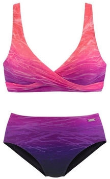 Lascana Triangel-Bikini blau pink 61518456-34 – Lascana Triangel-Bikini blau pink 61518456-34 – klassischer Schnitt für natürliche Silhouette
