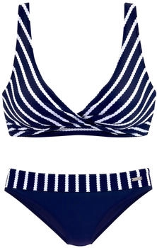 Lascana Triangel-Bikini (41049424) marine/wei&szlig;