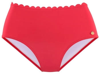 Lascana Bikini-Hose 'Scallop' rot