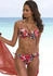 Lascana Push-Up-Bikini-Top rot bedruckt