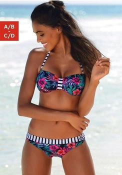 Venice Beach Bandeau-Bikini-Top Summer marine-bedruckt