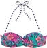 Venice Beach Bandeau-Bikini-Top marine-bedruckt