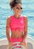 Venice Beach Crop-Bikini-Top 'Planet' Zierknoten koralle