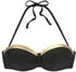 Lascana Bügel-Bandeau-Bikini-Top schwarz goldfarben