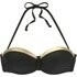 Lascana Bügel-Bandeau-Bikini-Top schwarz goldfarben