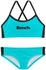Bench Bustier-Bikini gekreuzte Träger blau türkis-schwarz