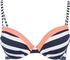 KangaROOS Push-Up-Bikini-Top marine weiß A