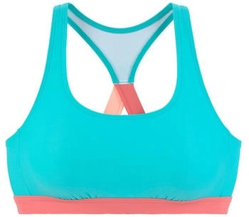 Lascana Bustier-Bikini-Top Janni t&uuml;rkis Kontrastdetails