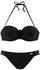 Buffalo Bügel-Bandeau-Bikini trendiger Look geflochtenen Details schwarz