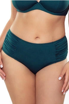 Vivisence 3002 Bikinislips gerafft hoher Bund grün