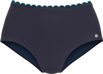 Lascana Highwaist-Bikini-Hose navy t&uuml;rkis