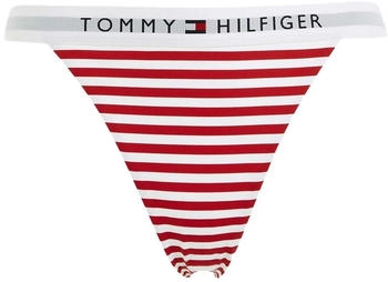 Tommy Hilfiger Original Logo Beach Damen Bikinihose rot weiß
