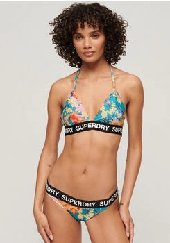 Superdry Logo Triangle Bikini Top bali blau anemone