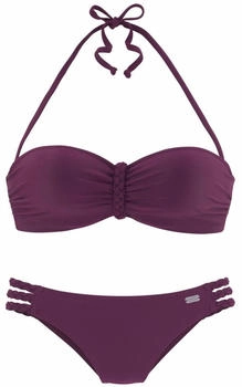 Buffalo Bügel-Bandeau-Bikini bordeaux D